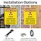 Signmission Radiation & Laser Sign, 10 in H x 7 in W, Plastic, Rectangle OS-2PACK-CR-P-710-V-10285 - alternate 7